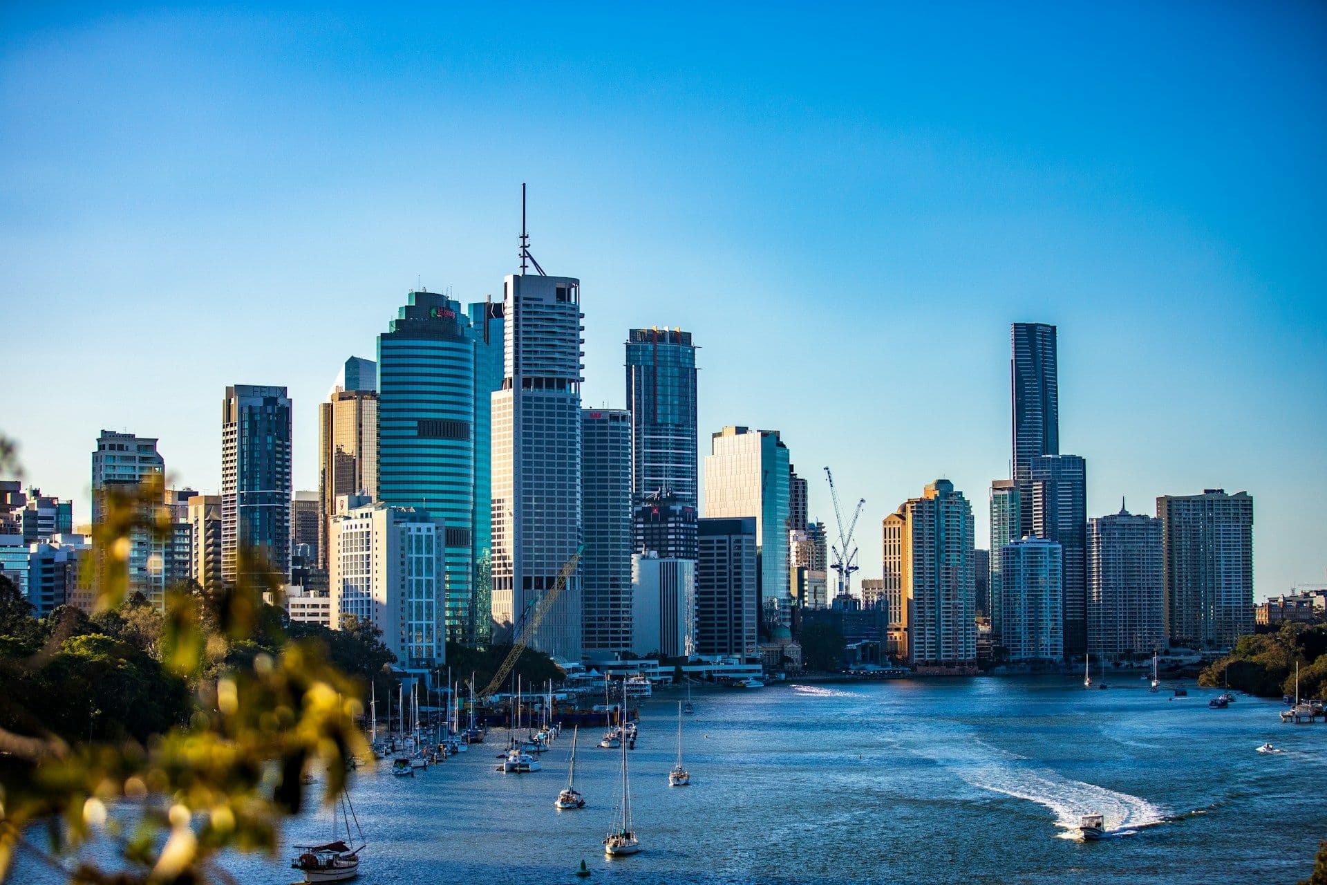 Brisbane at dusk, PVC fencing supplied and delivered across every Brisbane suburb.